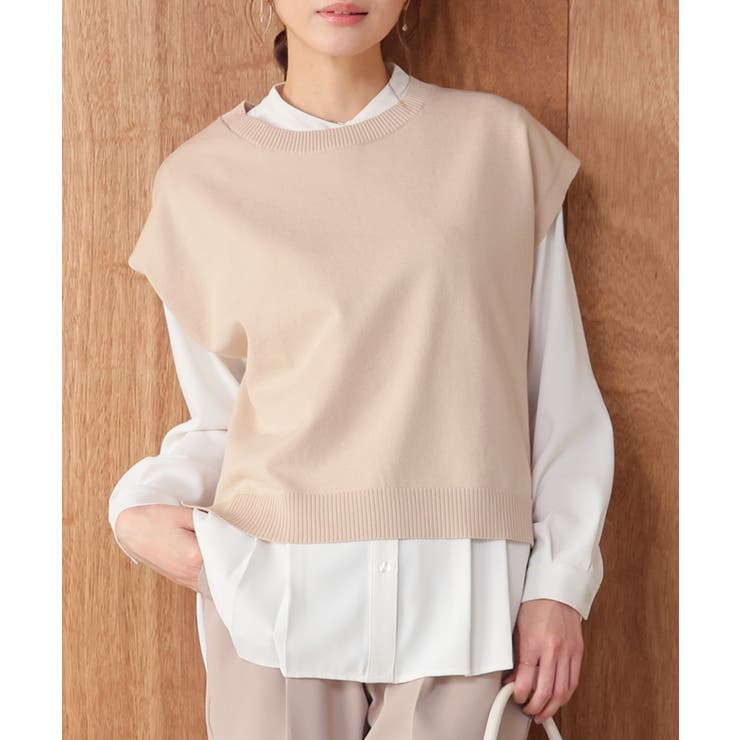 ベージュ | トップス ベスト ジレ | Honeys