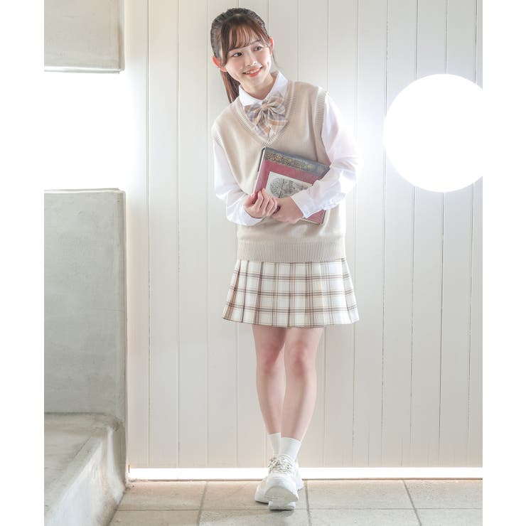 リボン チェック柄 ストライプ柄 | Honeys | 詳細画像7 