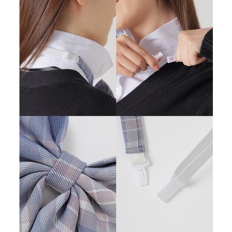 リボン チェック柄 制服リボン | Honeys | 詳細画像15 