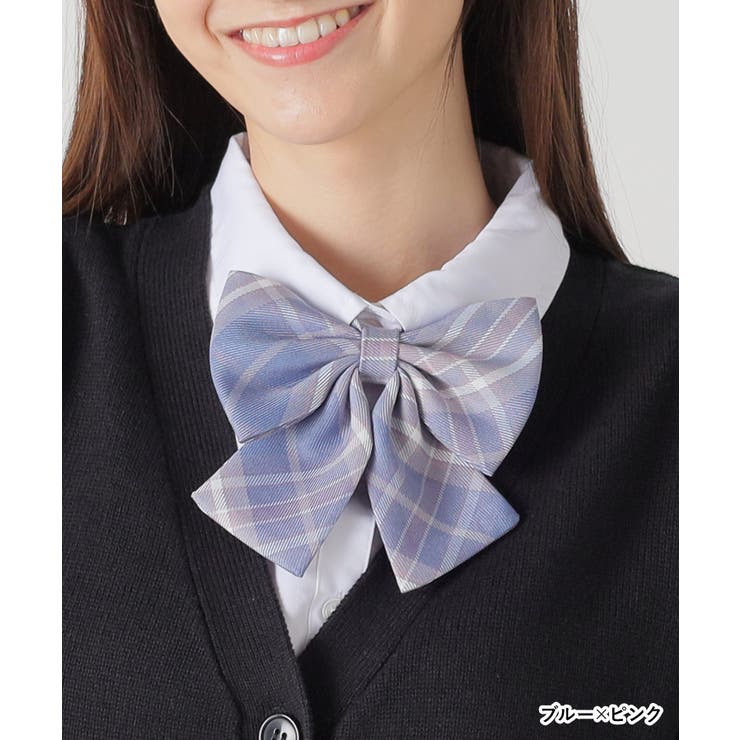 リボン チェック柄 制服リボン | Honeys | 詳細画像5 