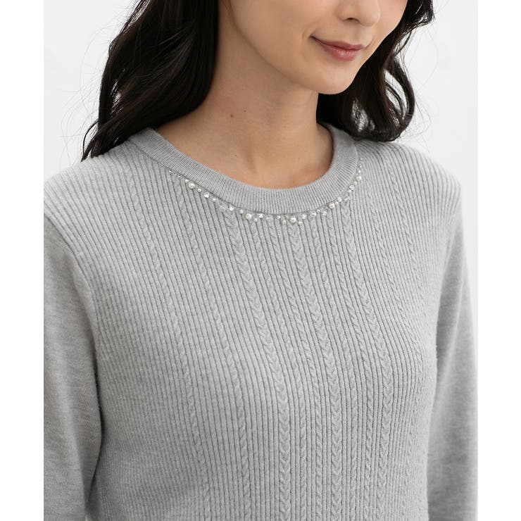 杢グレー | トップス ニット セーター | Honeys