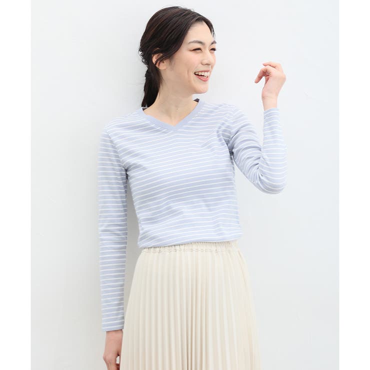 トップス 長袖 Vネック | Honeys | 詳細画像7 