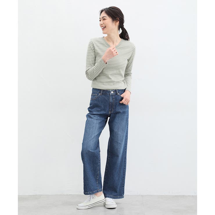 トップス 長袖 Vネック | Honeys | 詳細画像9 