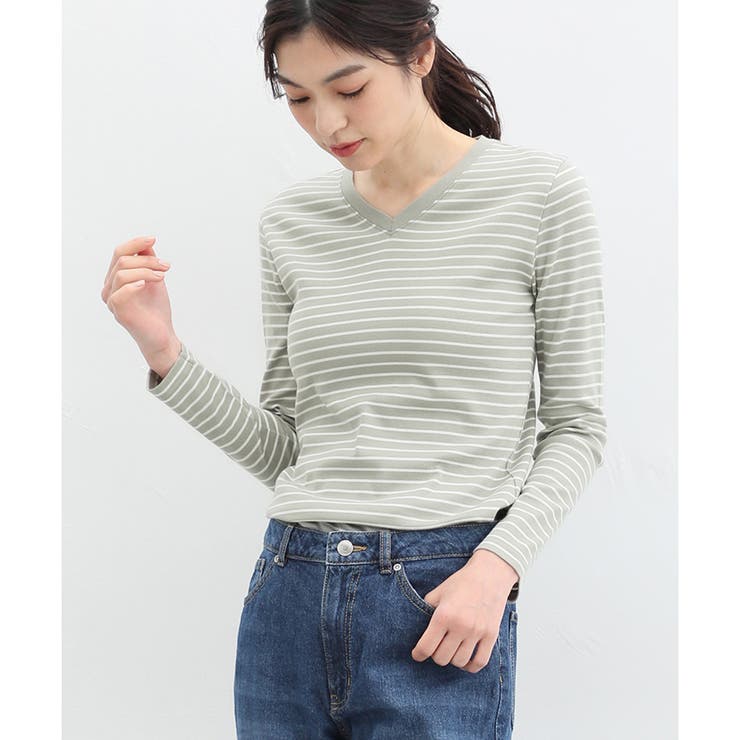 トップス 長袖 Vネック | Honeys | 詳細画像10 