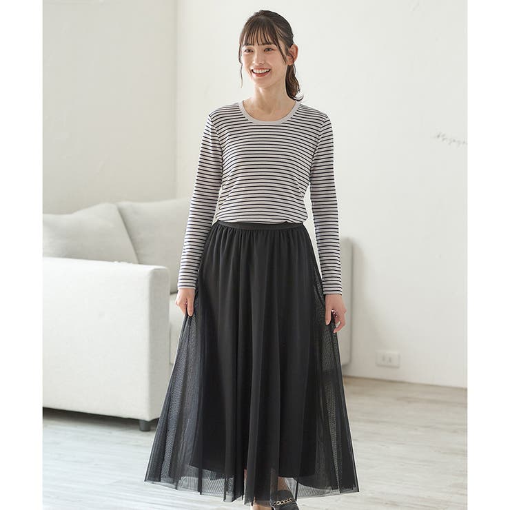 トップス 長袖 丸首 | Honeys | 詳細画像9 