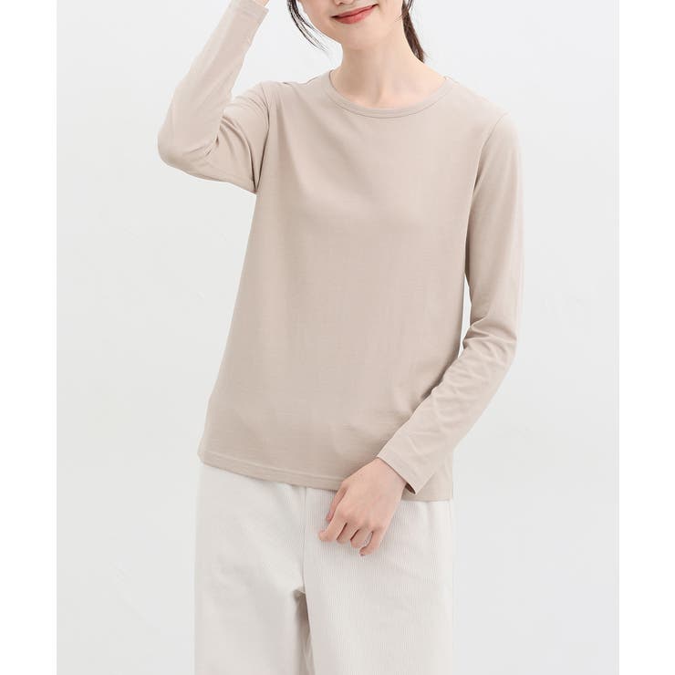 ベージュ | トップス カットソー 長袖 | Honeys