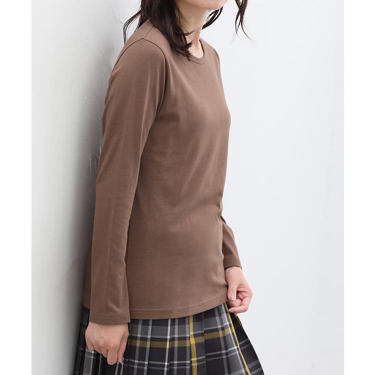 ブラウン | トップス カットソー 長袖 | Honeys