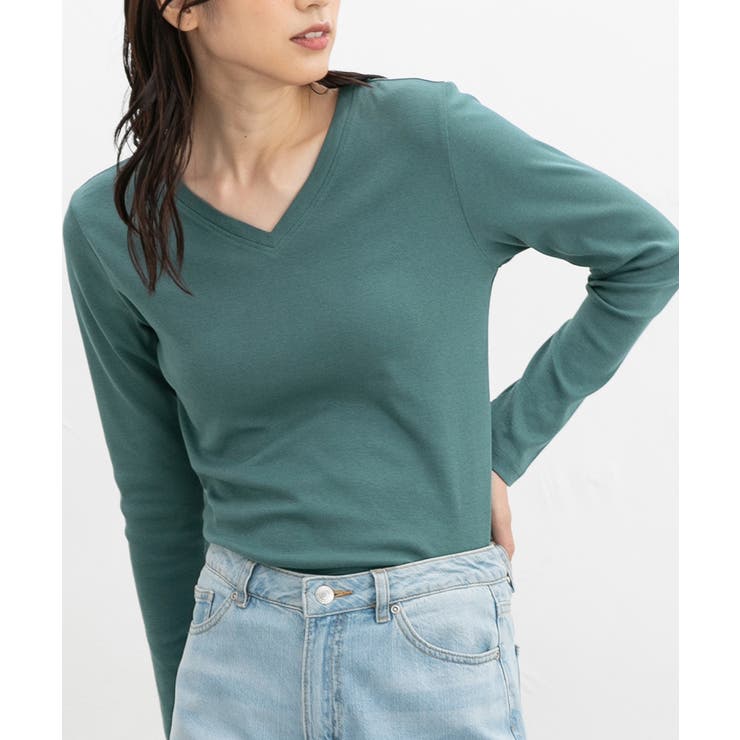 グリーン | トップス カットソー 長袖 | Honeys