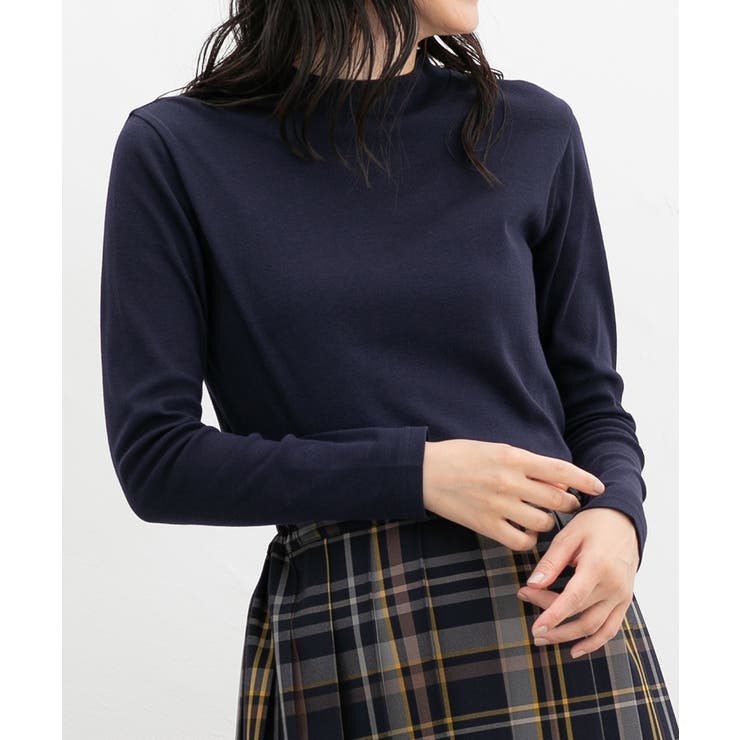 ネイビー | トップス カットソー 長袖 | Honeys