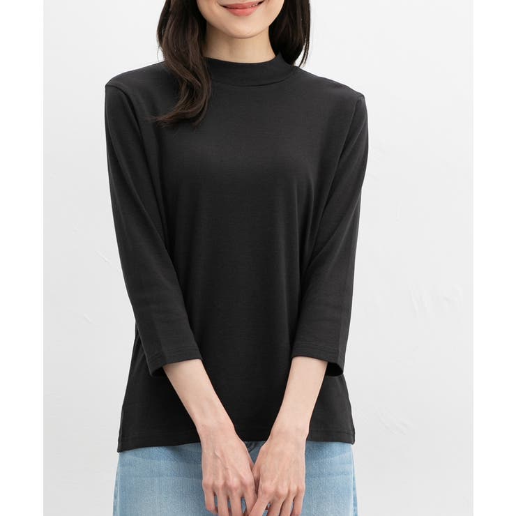 ブラック | トップス Tシャツ ７分袖Tシャツ | Honeys