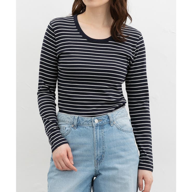 コン×グレー | トップス Tシャツ ロンＴ | Honeys