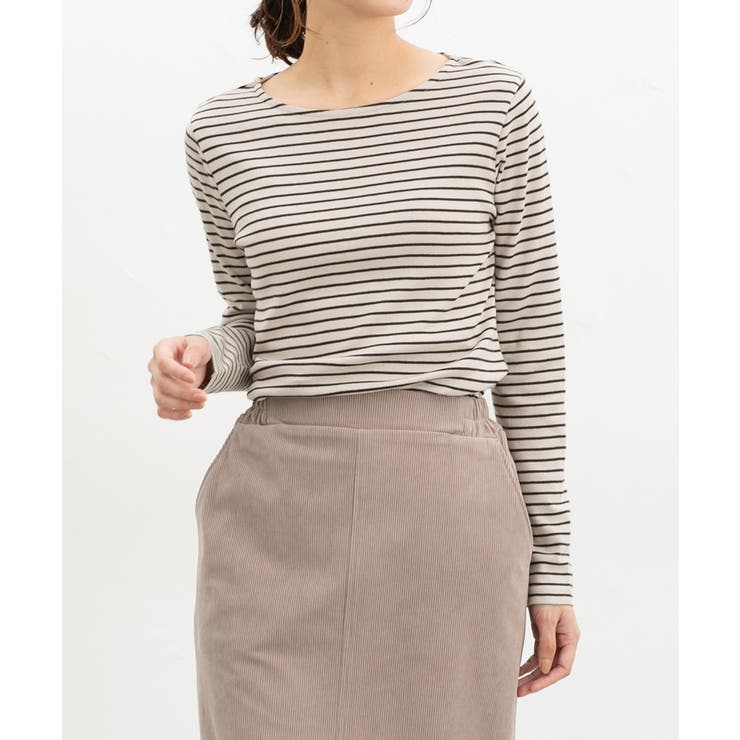 ベージュ×チャ | トップス Tシャツ ロンT | Honeys