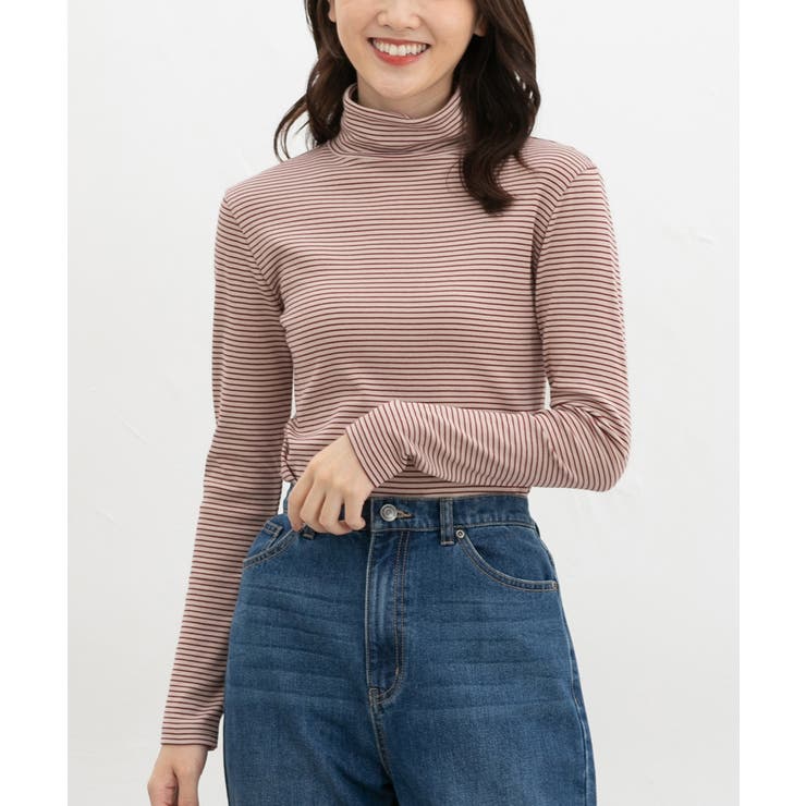 アカボーダー | トップス カットソー 長袖 | Honeys