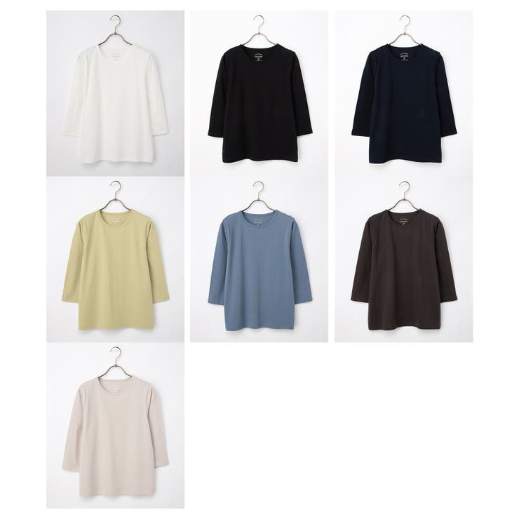 トップス Tシャツ ７分袖Tシャツ | Honeys | 詳細画像17 