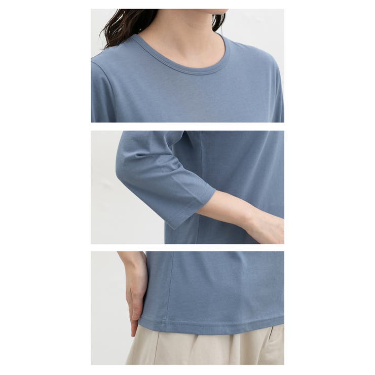 トップス Tシャツ ７分袖Tシャツ | Honeys | 詳細画像8 