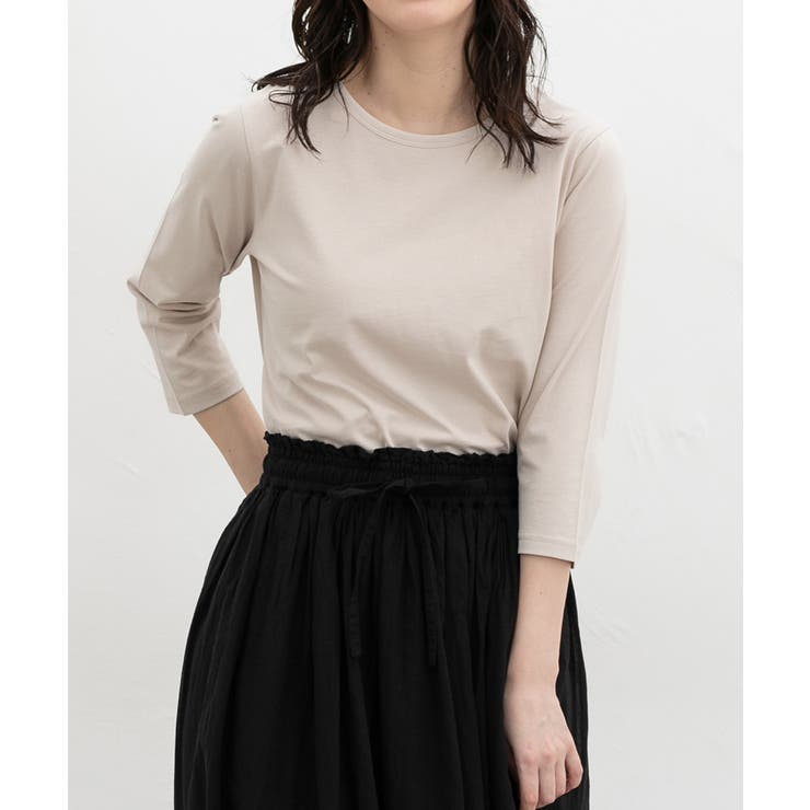 ベージュ | トップス Tシャツ ７分袖Tシャツ | Honeys