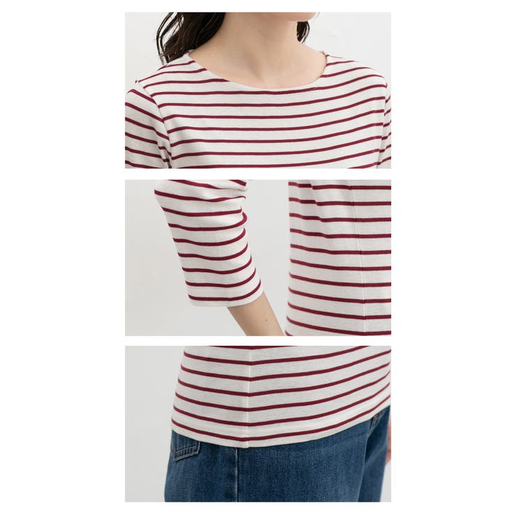 トップス Tシャツ ７分袖Tシャツ | Honeys | 詳細画像8 