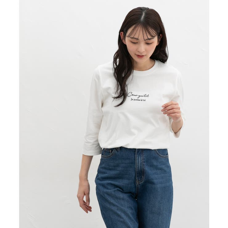 トップス Tシャツ ７分袖Tシャツ | Honeys | 詳細画像5 