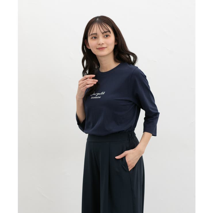 トップス Tシャツ ７分袖Tシャツ | Honeys | 詳細画像9 