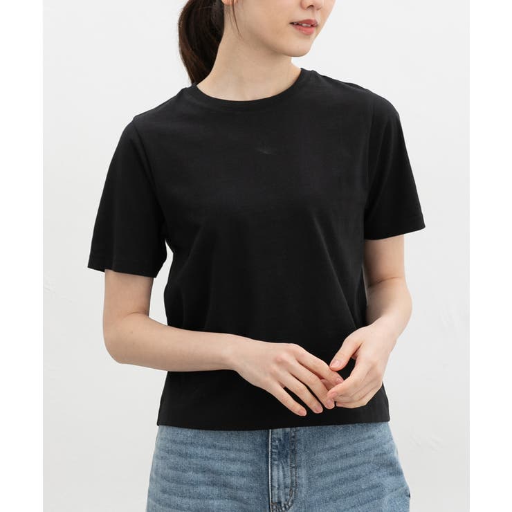 ブラック | トップス Tシャツ 半袖Tシャツ | Honeys