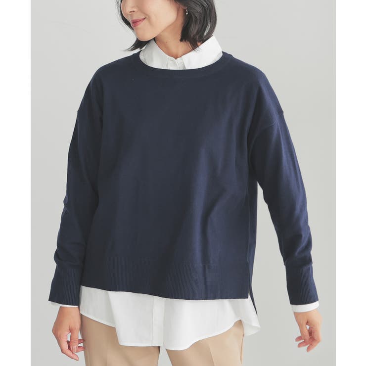 ネイビー | トップス ニット セーター | Honeys