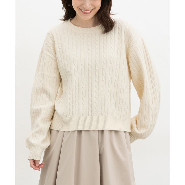 アイボリー | トップス ニット セーター | Honeys