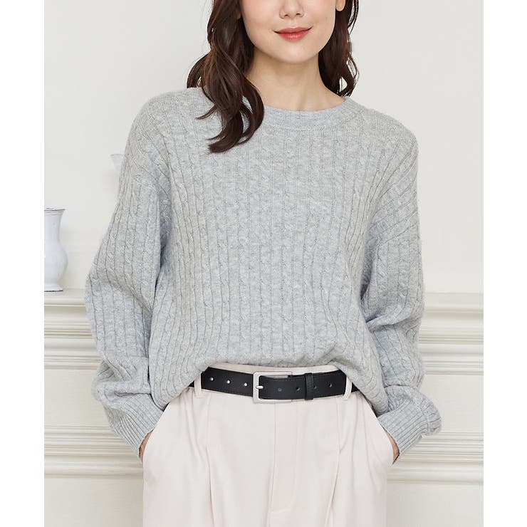 杢グレー | トップス ニット セーター | Honeys