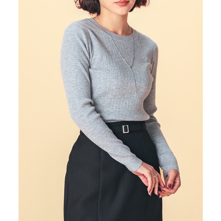 杢グレー | トップス ニット セーター | Honeys