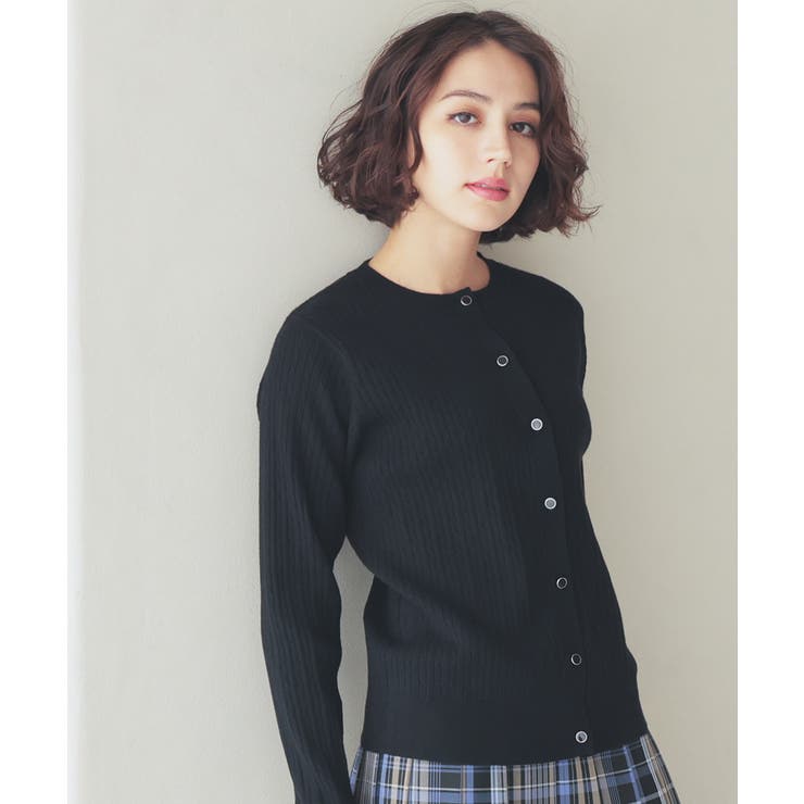 ブラック | トップス カーディガン 長袖 | Honeys