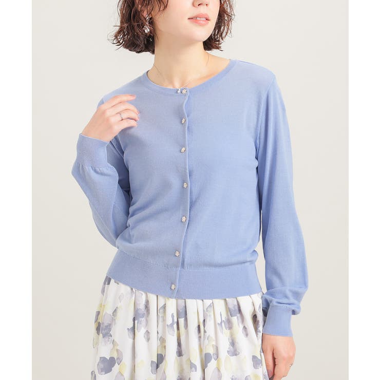 サックス | トップス カーディガン 長袖 | Honeys