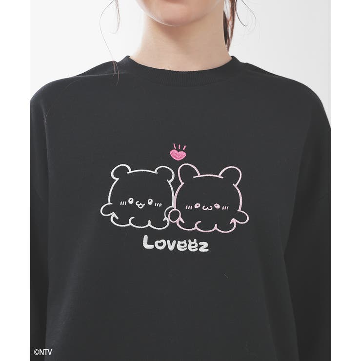 ブラック | トップス スウェット 長袖 | Honeys