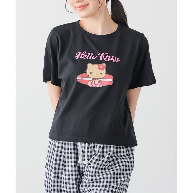 ブラック | トップス Tシャツ 半袖Tシャツ | Honeys