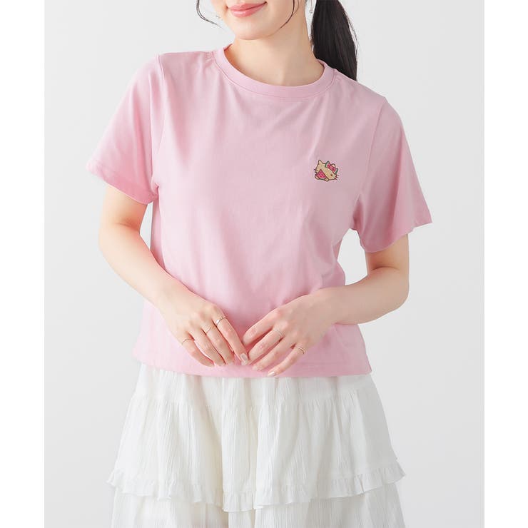 ピンク | トップス Tシャツ 半袖Tシャツ | Honeys