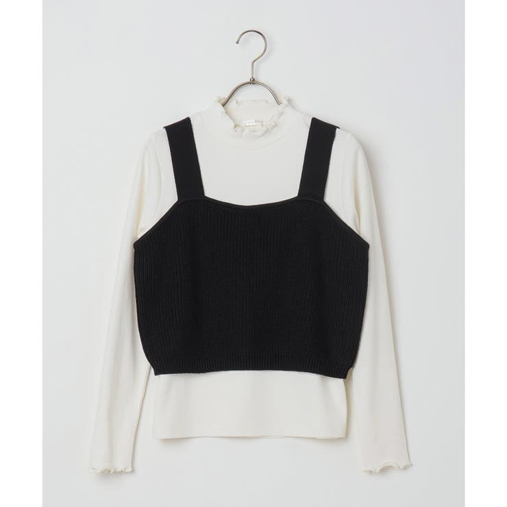 ニット セーター ビスチェセットニットベスト レディース ビスチェ セット ニット[品番：HNSW0008501]｜Honeys（ハニーズ