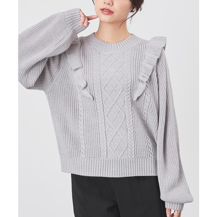 杢グレー | トップス ニット セーター | Honeys