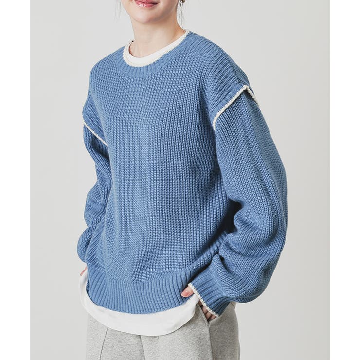 ブルー | トップス ニット セーター | Honeys