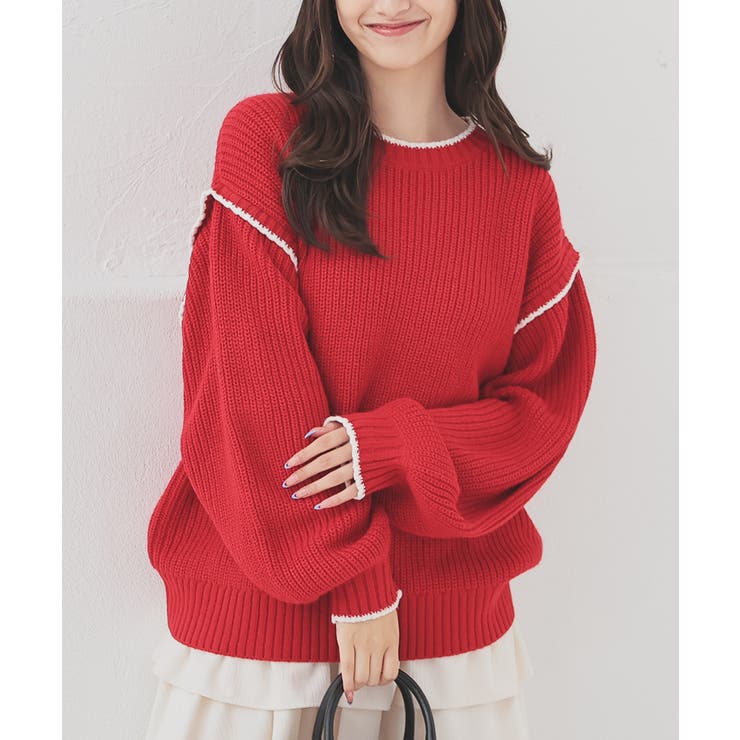 レッド | トップス ニット セーター | Honeys