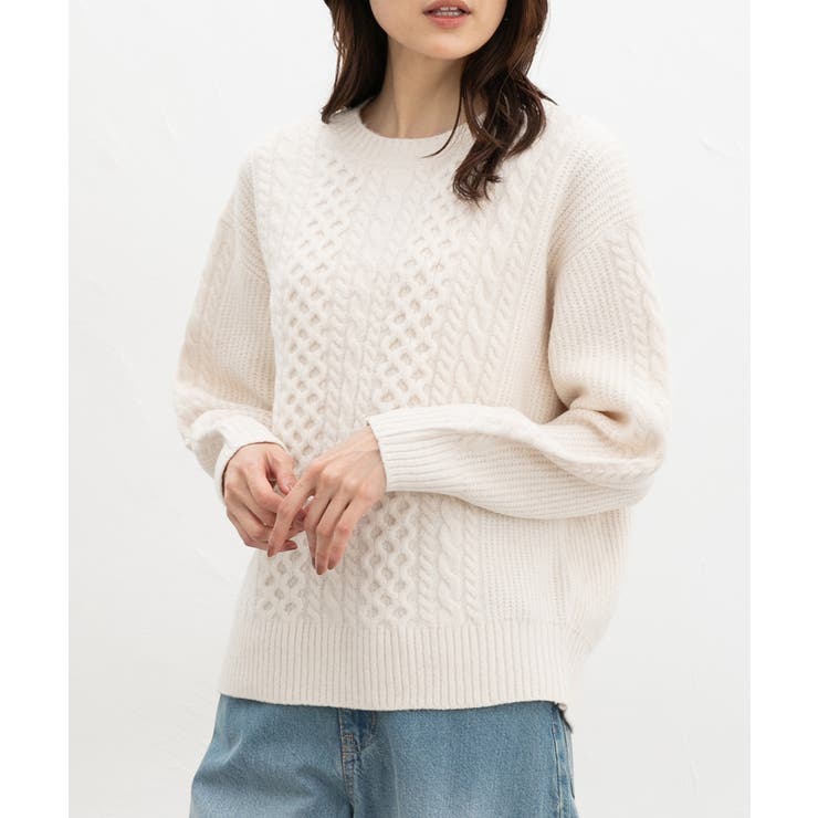 アイボリー | トップス ニット セーター | Honeys