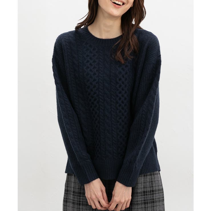 ネイビー | トップス ニット セーター | Honeys