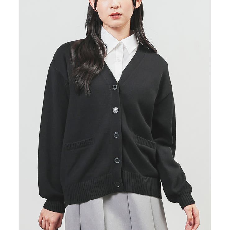 ブラック | トップス カーディガン 長袖 | Honeys