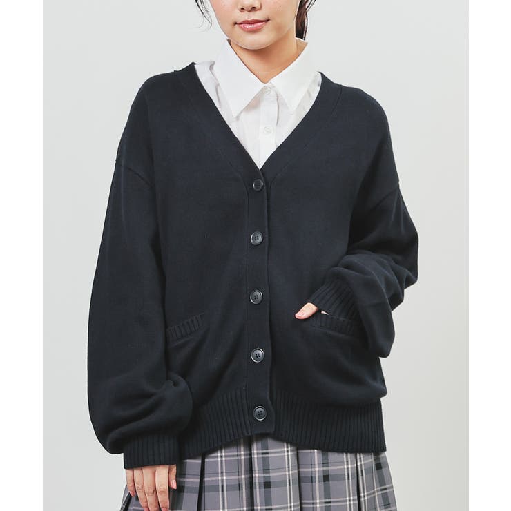 ネイビー | トップス カーディガン 長袖 | Honeys