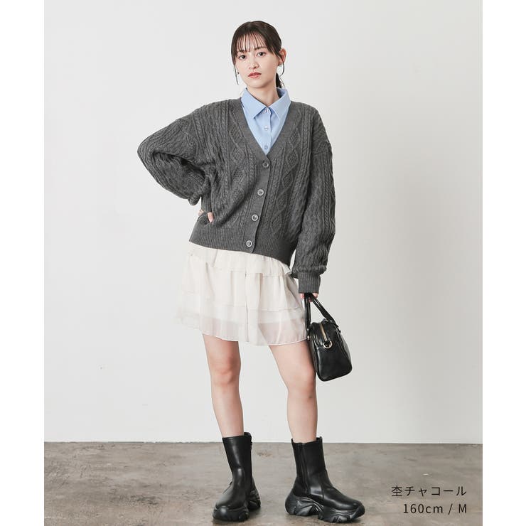 トップス カーディガン 長袖 | Honeys | 詳細画像10 