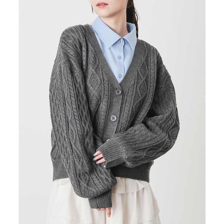 トップス カーディガン 長袖 | Honeys | 詳細画像11 