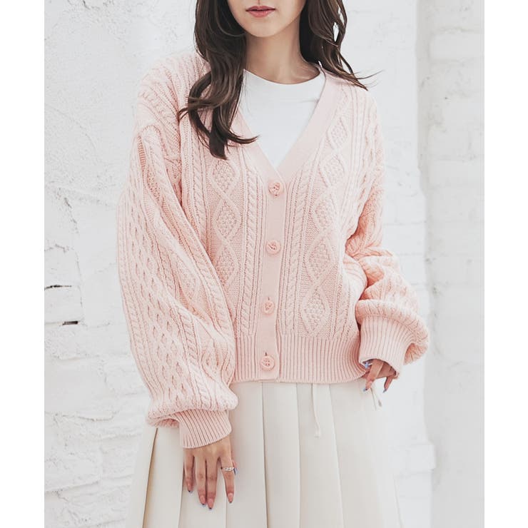 ピンク | トップス カーディガン 長袖 | Honeys