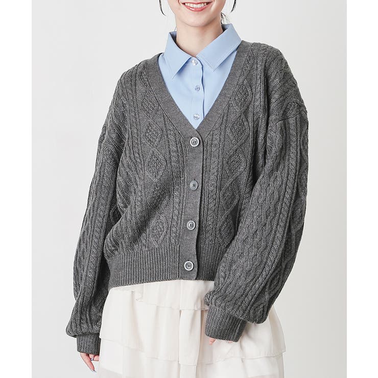 杢チャコール | トップス カーディガン 長袖 | Honeys