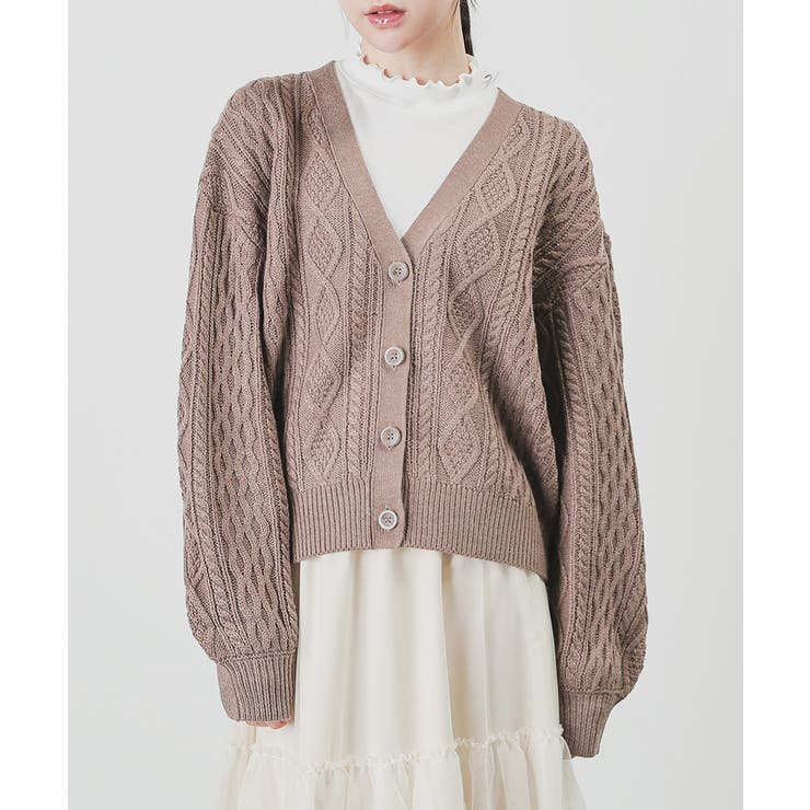 杢モカ | トップス カーディガン 長袖 | Honeys