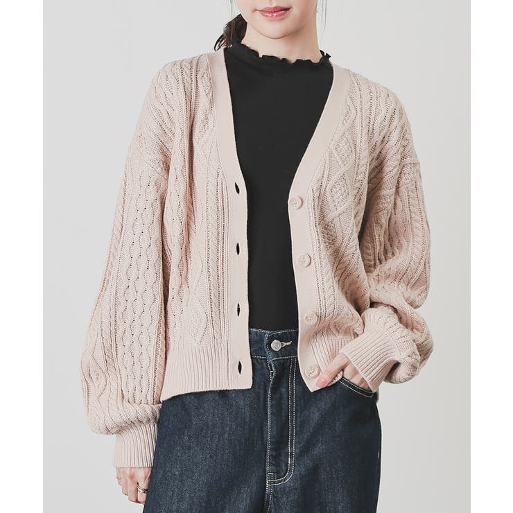 杢ベージュ | トップス カーディガン 長袖 | Honeys