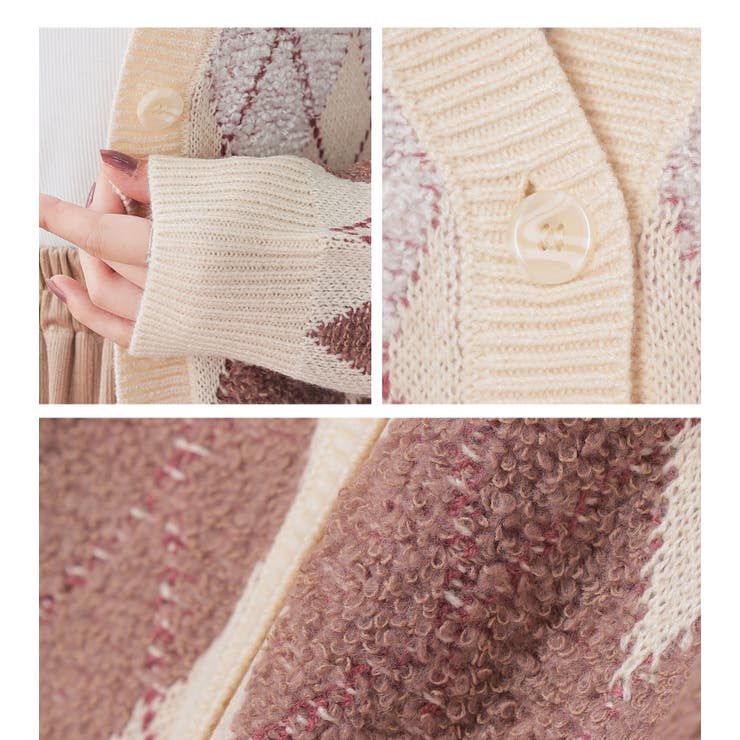 トップス カーディガン 長袖 | Honeys | 詳細画像17 