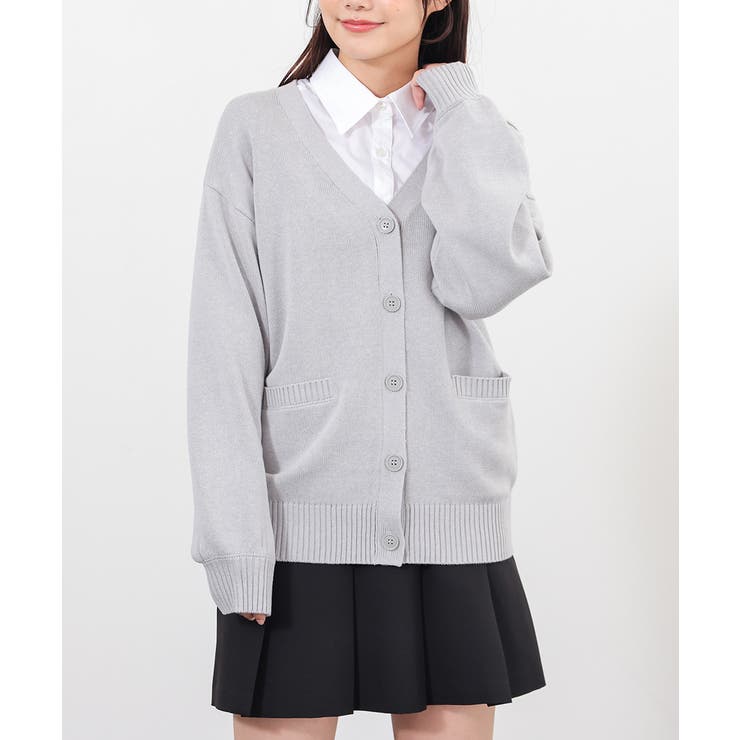 杢グレー | トップス カーディガン 長袖 | Honeys