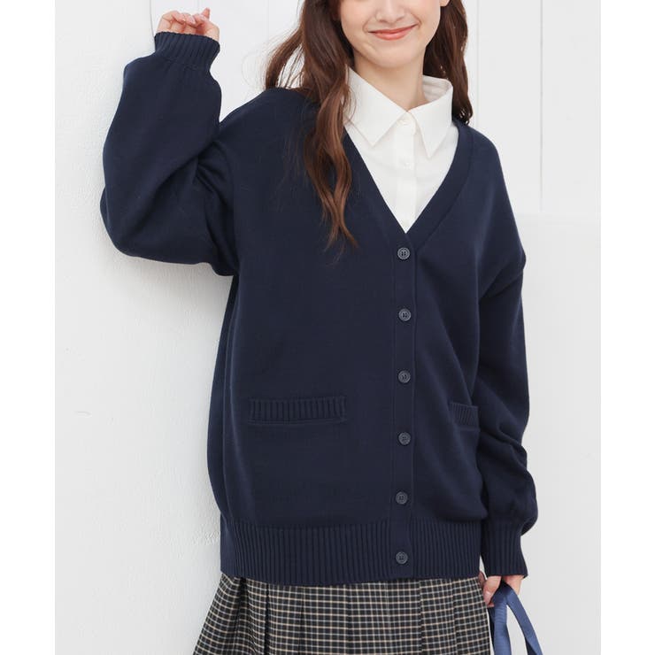 ネイビー | トップス カーディガン 長袖 | Honeys